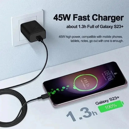 Cargador rápido USB-C de 45 W con cable - foto 2