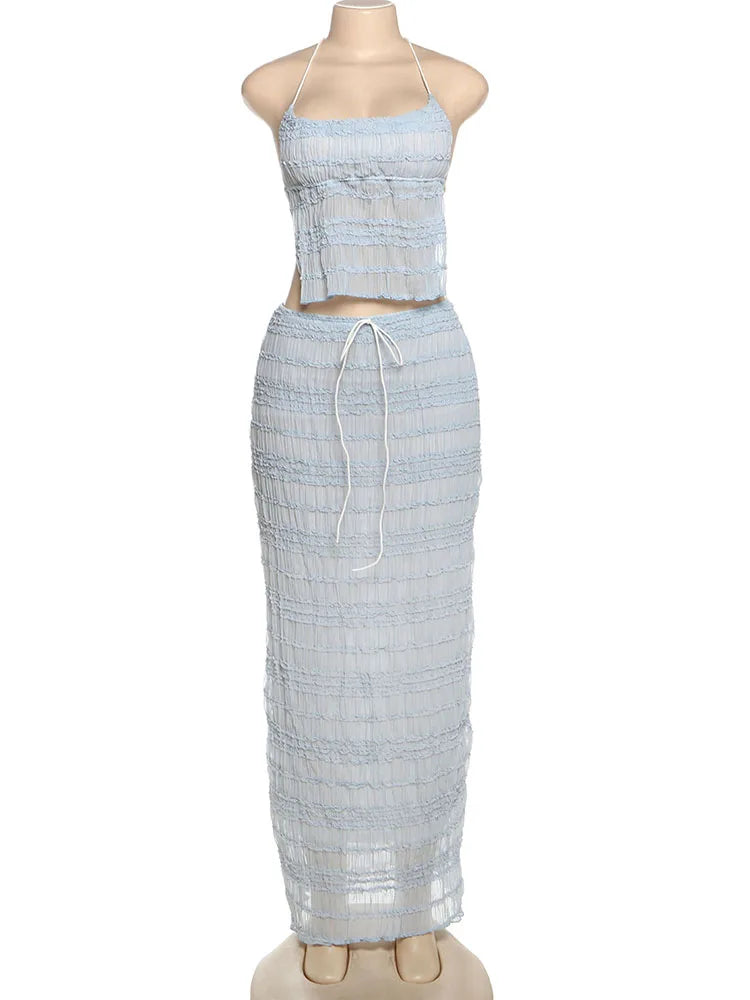 Conjunto Con Espalda Descubierta