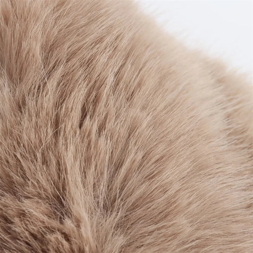 Abrigo Con Cuello De Peluche
