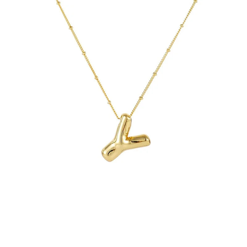 Collar Con Colgante De Letra