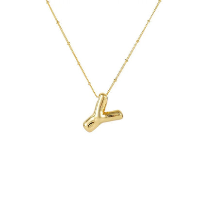 Collar Con Colgante De Letra