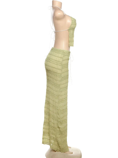 Conjunto Con Espalda Descubierta