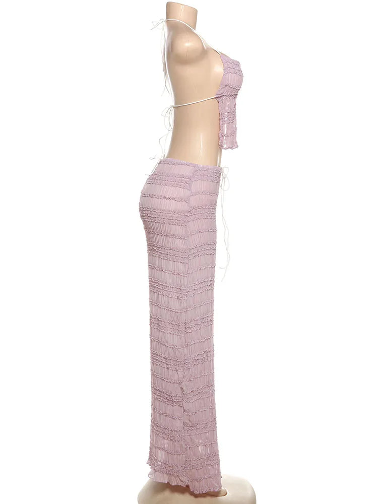 Conjunto Con Espalda Descubierta