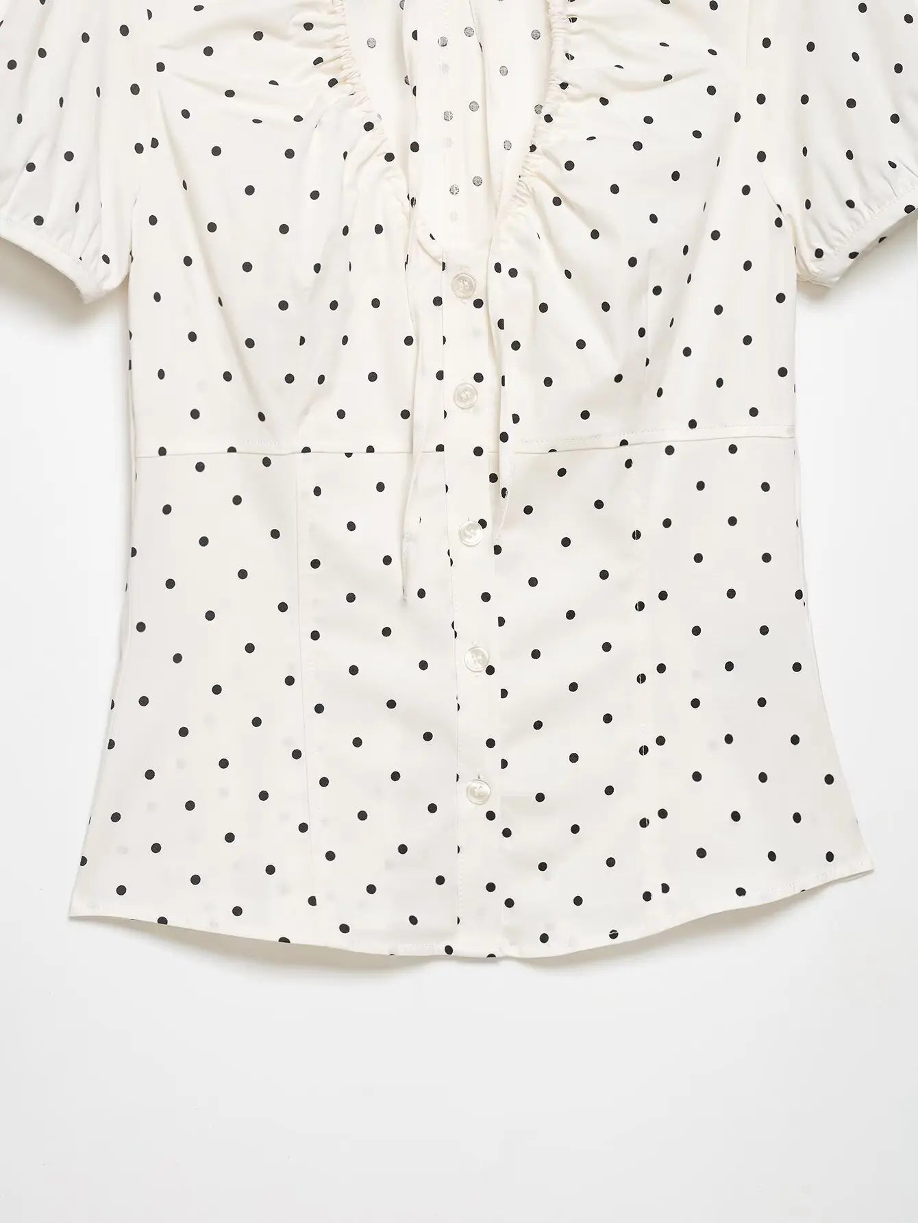 Blusa Con Estampado de Lunares