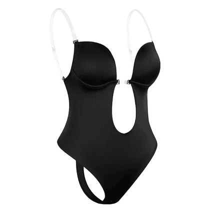 Body moldeador escote profundo sin espalda para vestidos - Negro / S