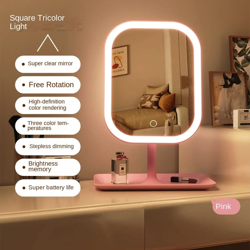 Espejo de tocador con luz LED táctil de 3 tonos - foto 4
