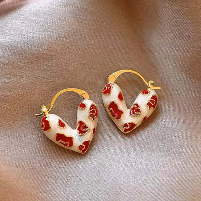 Pendientes De Gota De Corazón