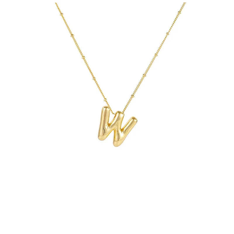 Collar Con Colgante De Letra