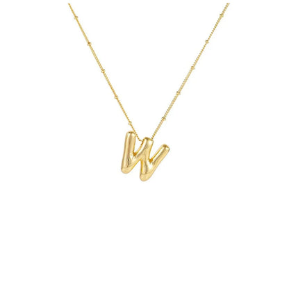 Collar Con Colgante De Letra