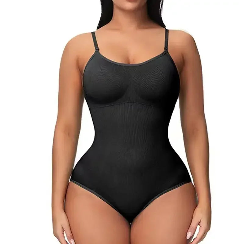 Body moldeador sin costuras con tirantes ajustables - Negro / XS