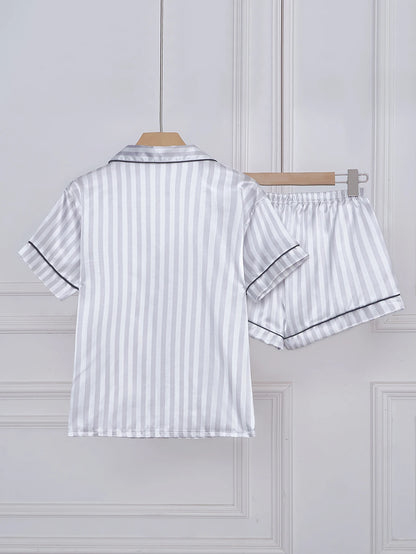 Conjunto de Pijama de Satén