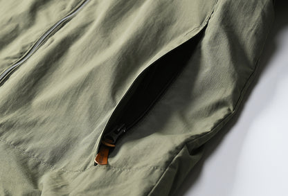 Chaqueta Impermeable Con Capucha