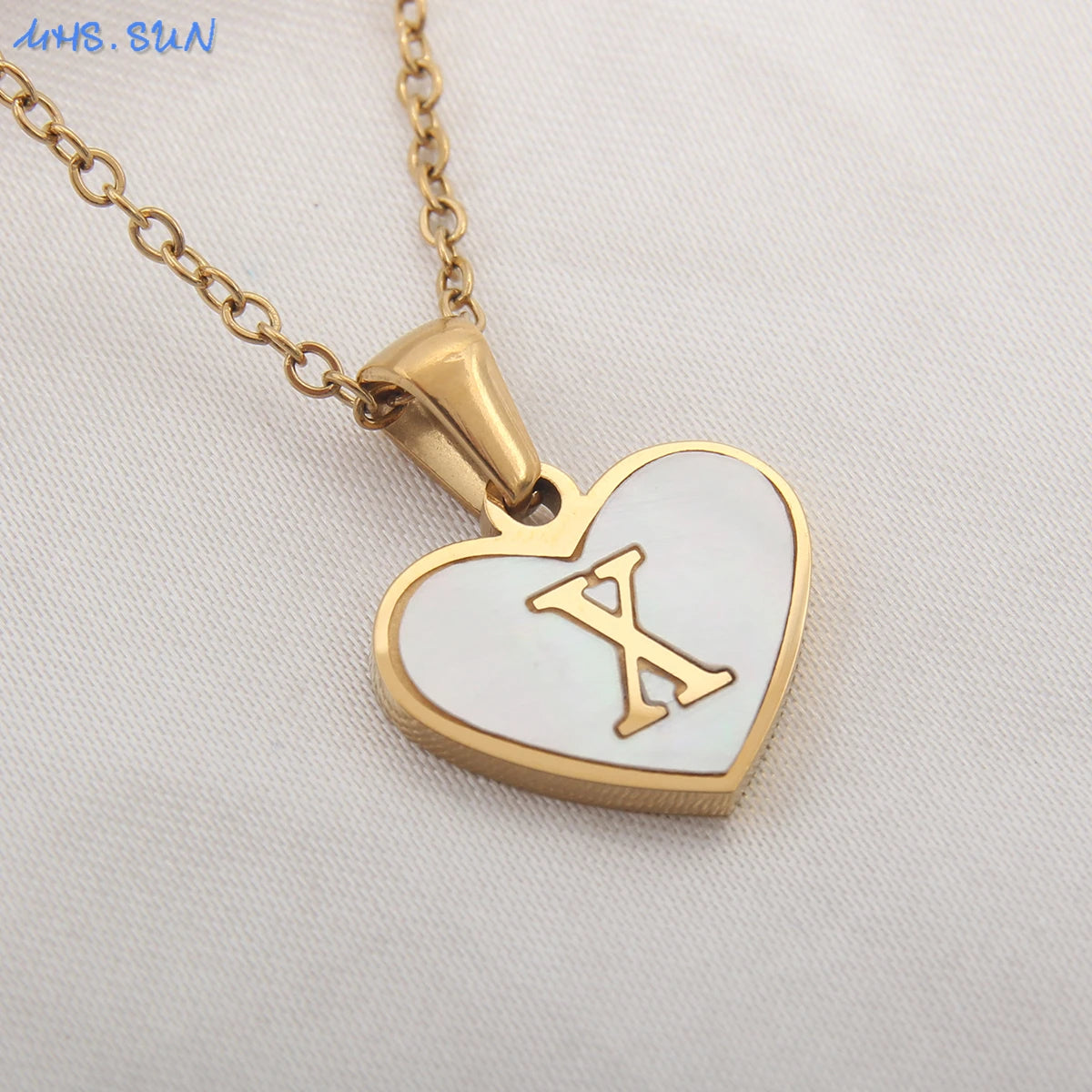Collar Con Inicial De Corazón