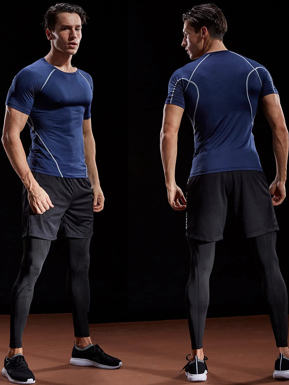 Camiseta de Compresión Lisa para Hombre - foto 4