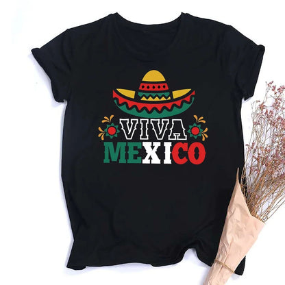 Camiseta con Estampado Gráfico de Viva México