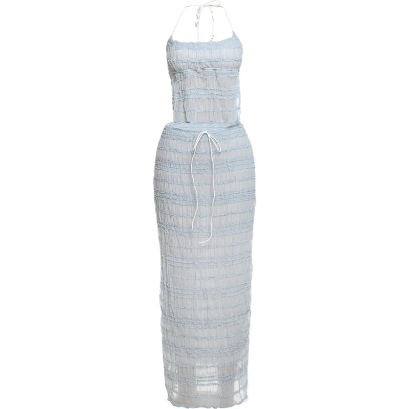 Conjunto Con Espalda Descubierta