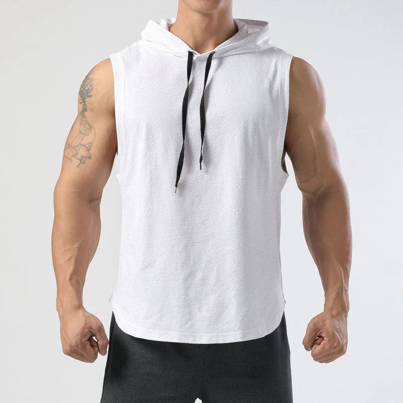 Camisetas sin mangas para hombre, camisetas sin mangas con capucha, camisetas sin mangas para hombre, camisetas sin mangas de Hip Hop para hombre