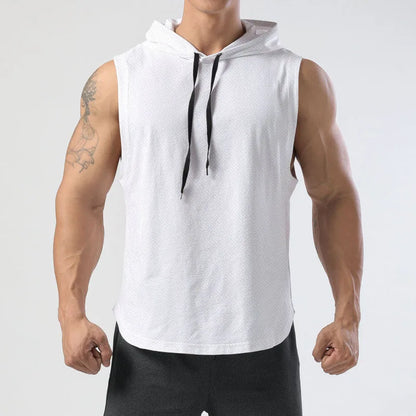 Camisetas sin mangas para hombre, camisetas sin mangas con capucha, camisetas sin mangas para hombre, camisetas sin mangas de Hip Hop para hombre