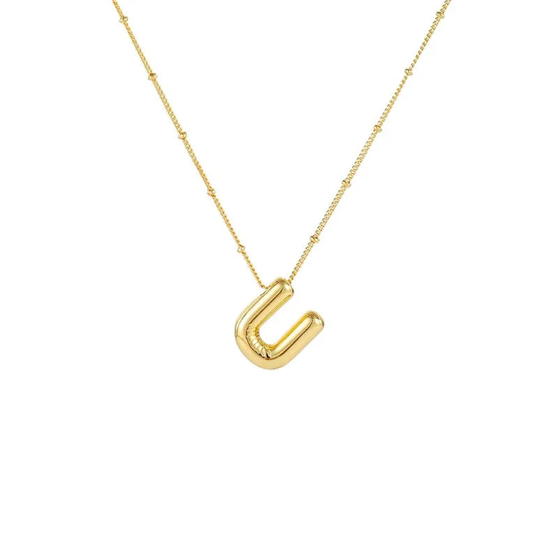 Collar Con Colgante De Letra