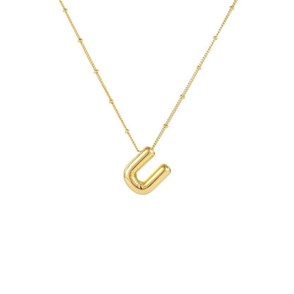 Collar Con Colgante De Letra