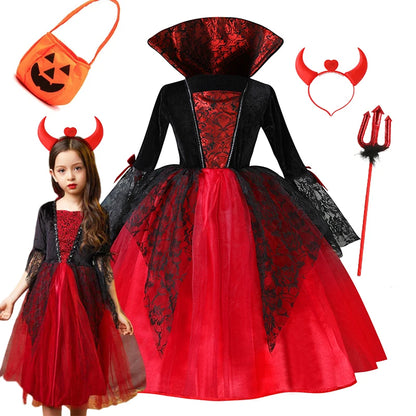 Disfraz de Vampiresa para Niñas