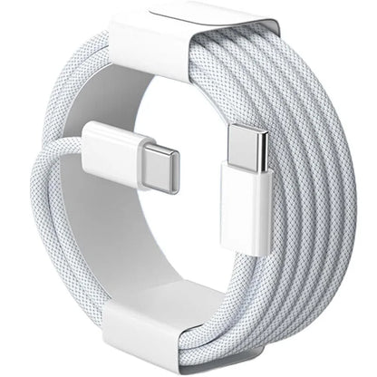 Cable USB-C a USB-C de 60 W carga rápida - Marfil / 1 m / USB-C a USB-C