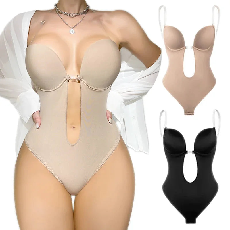 Body moldeador escote profundo sin espalda para vestidos - foto 2