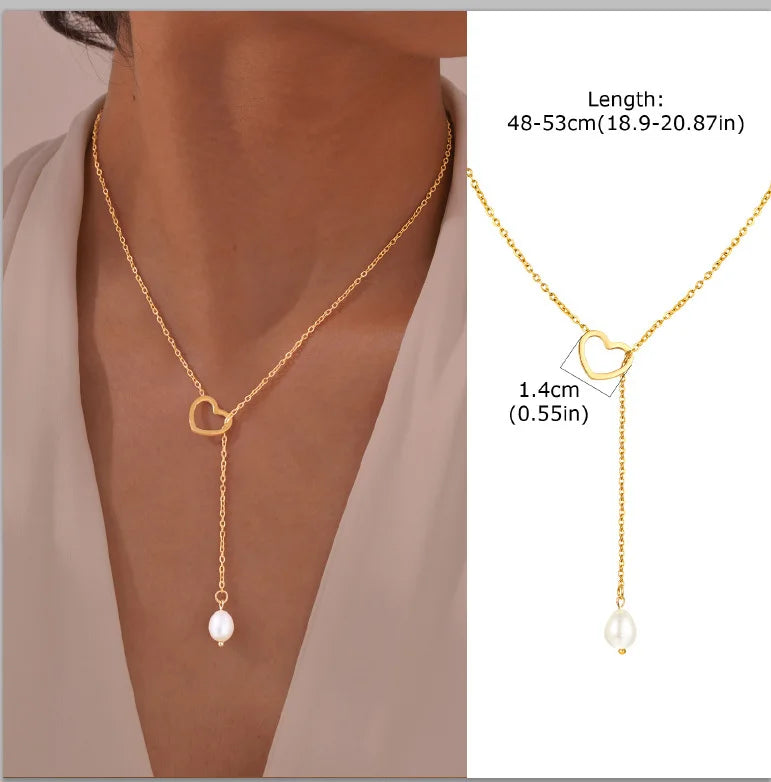 Collar Largo Lariat en Forma de Y - Diseño 18