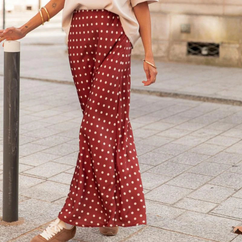 Falda Larga de Satén