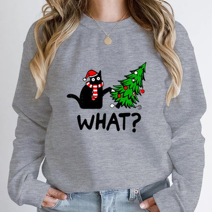 Sueter Navideño con diseño de Gato