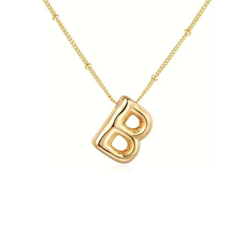 Collar Con Colgante De Letra