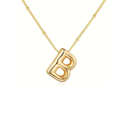 Collar Con Colgante De Letra