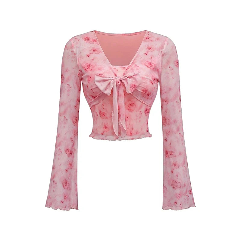 Blusa con Cuello en V