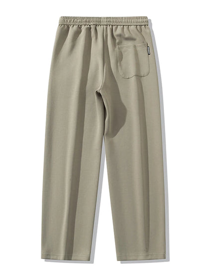 Pantalones de chándal rectos para hombre, pantalones de chándal de algodón de pierna ancha con cordón y letras, pantalones holgados deportivos, pantalones largos informales de talla grande 8XL