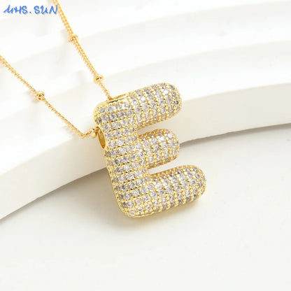 Collar Con Letra De Globo