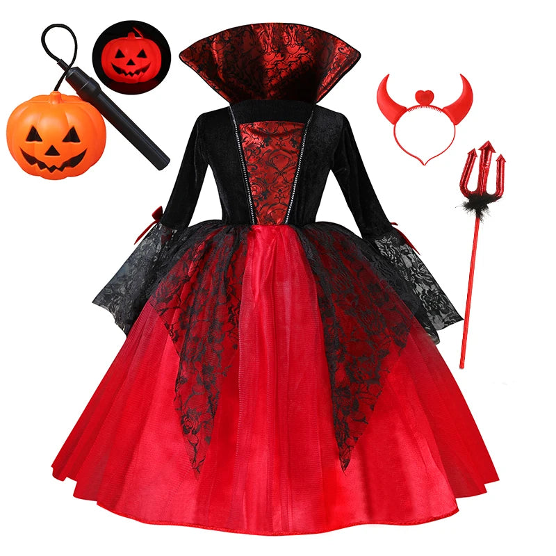 Disfraz de Vampiresa para Niñas