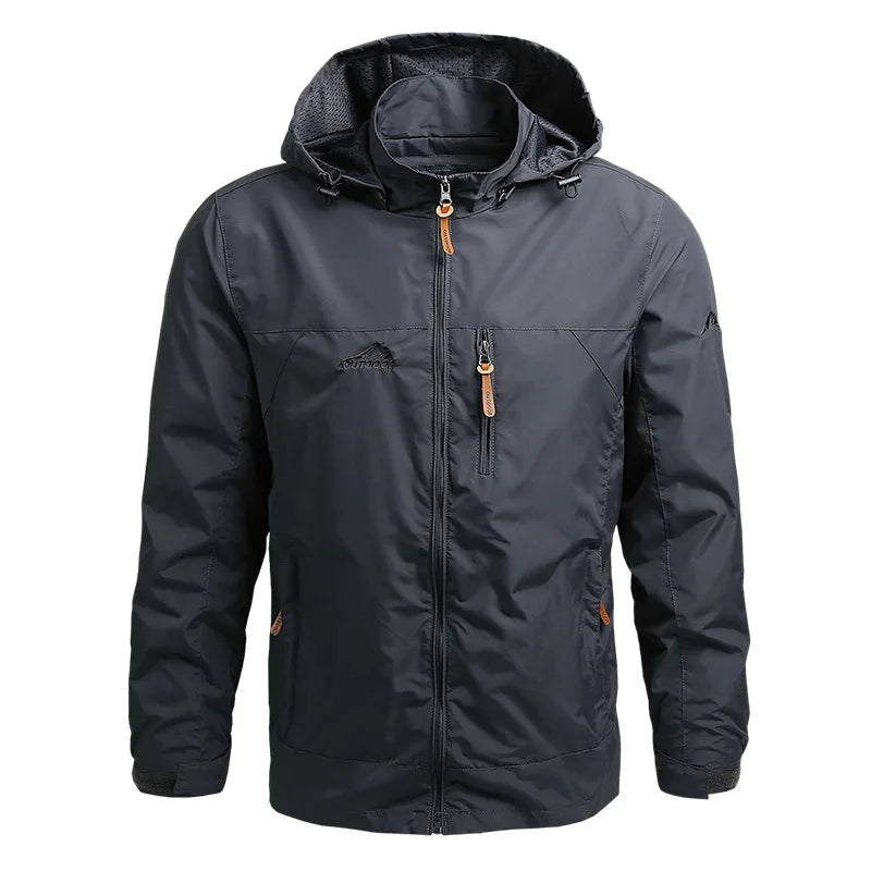 Chaqueta Impermeable Con Capucha