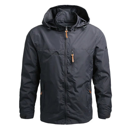 Chaqueta Impermeable Con Capucha