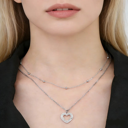 Collar Con Doble Cadena