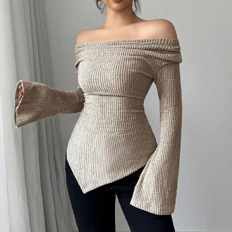 Blusa De Hombro Asimétrico