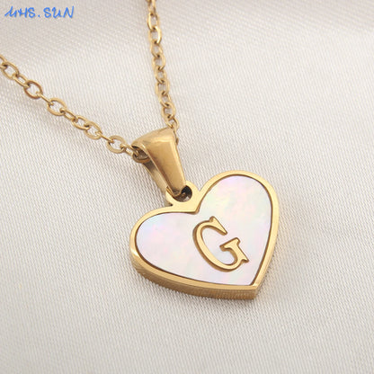 Collar Con Inicial De Corazón