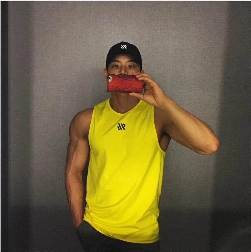 2024 Camiseta sin mangas para gimnasio y fitness para hombre, camiseta sin mangas para Fitness, chaleco deportivo transpirable de malla para hombre, camiseta interior para gimnasio, chaleco para correr para hombre