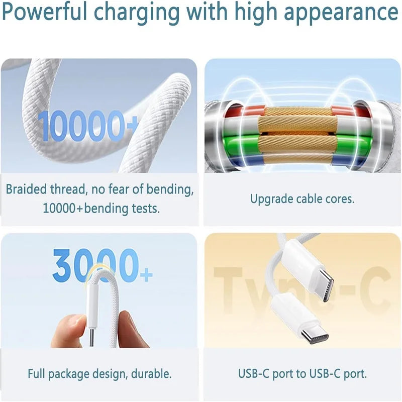 Cable USB-C a USB-C de 60 W carga rápida - foto 4