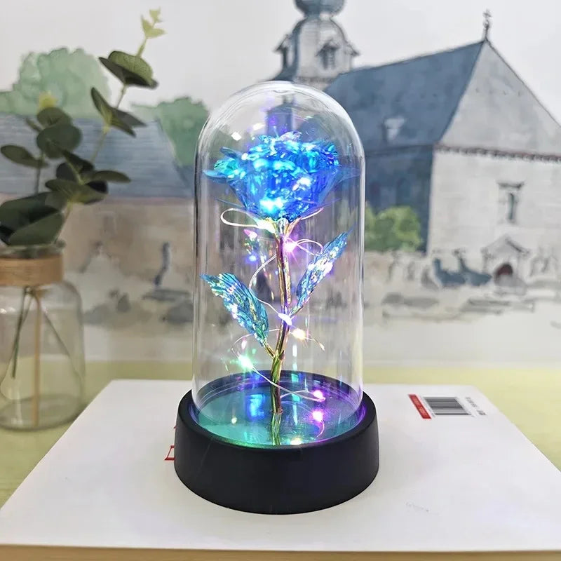Rosa Artificial Con Luz Led