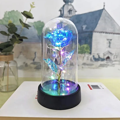 Rosa Artificial Con Luz Led