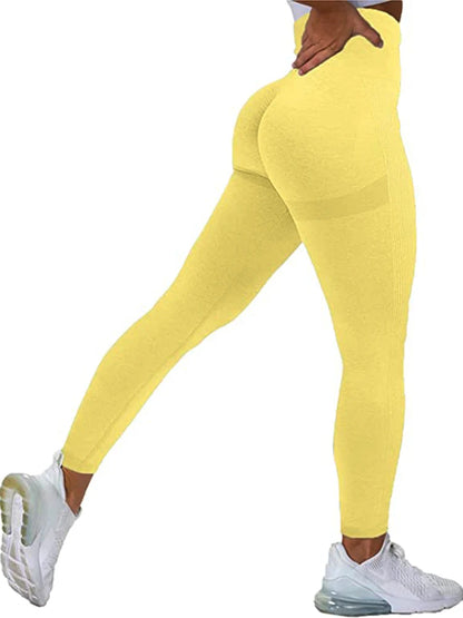 Mallas de entrenamiento sin costuras para mujer, mallas Push Up de cintura alta, mallas deportivas sexis para gimnasio, mallas deportivas negras de moda