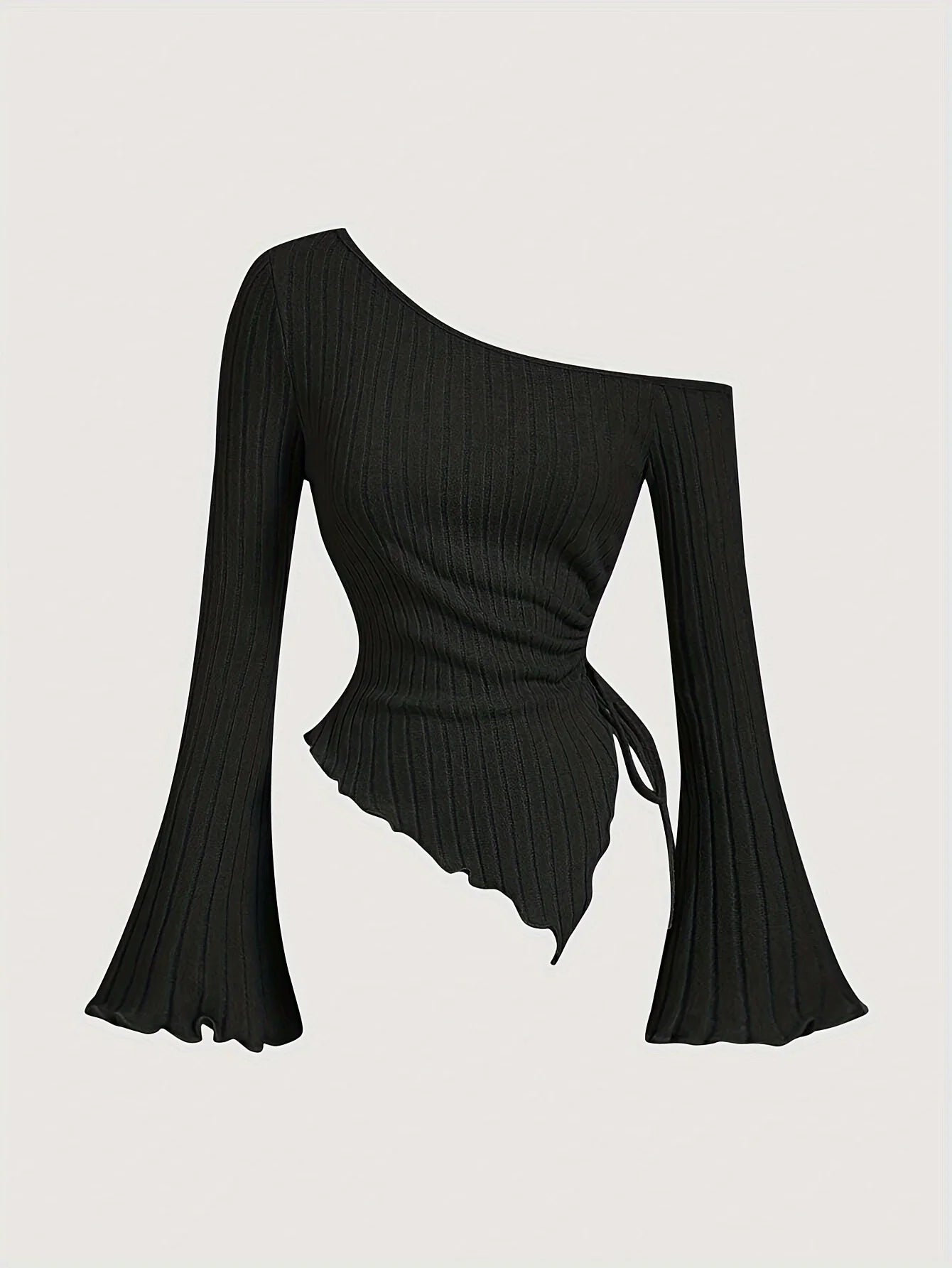Blusa Con Hombro Asimétrico