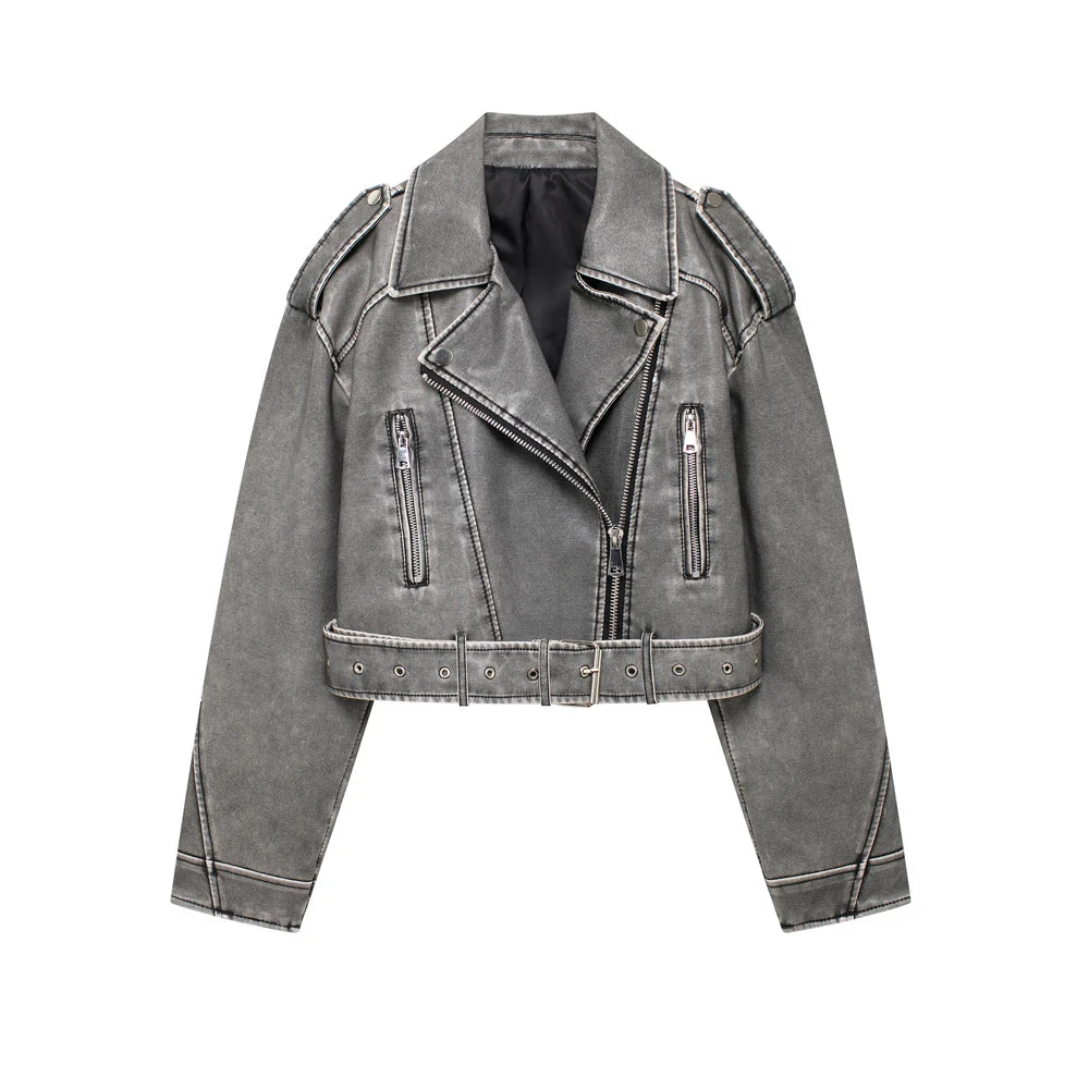 Chaqueta de Piel Sintética