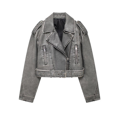 Chaqueta de Piel Sintética