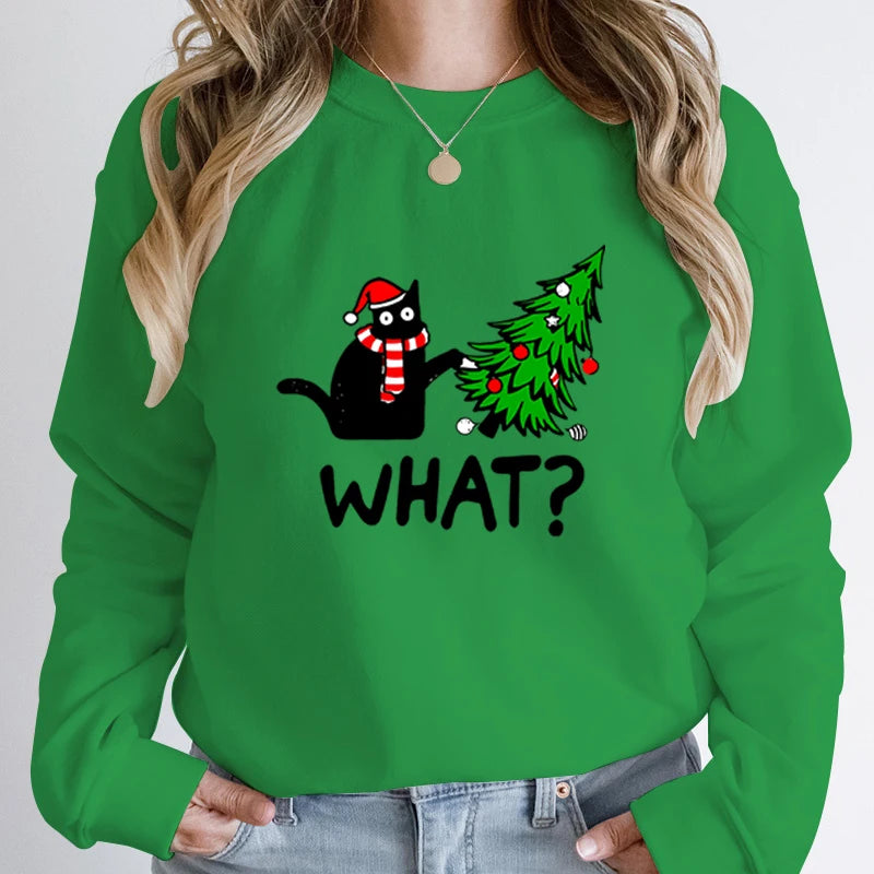 Sueter Navideño con diseño de Gato